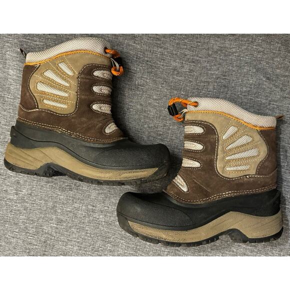 The North Face Winter Snow Boots Youth 2 Garcons Brown Insulation Round Toe - Picture 6 of 10